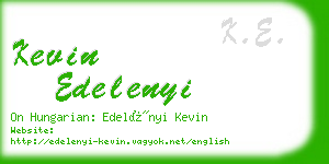 kevin edelenyi business card